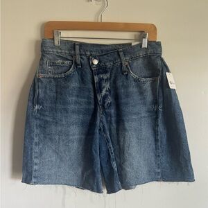 New Free People Boomerang Shorts in Blue Clues Size 27
